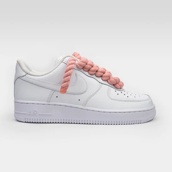 Air force hot sale 1 pink laces